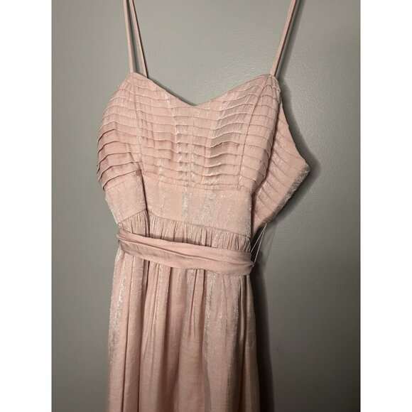 Candies Y2K Pink Babydoll Junior Prom Dress Size S  Shimmer Spaghetti Straps - Picture 2 of 8
